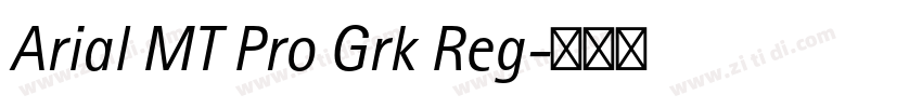 Arial MT Pro Grk Reg字体转换